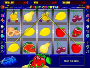 Схема выигрыша автомат Fruit Cocktail (Клубнички)