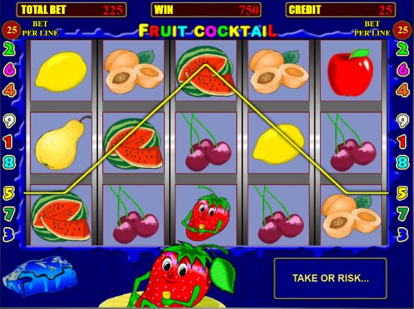 Fruit cocktail (Клубнички) как выиграть в игровой автомат